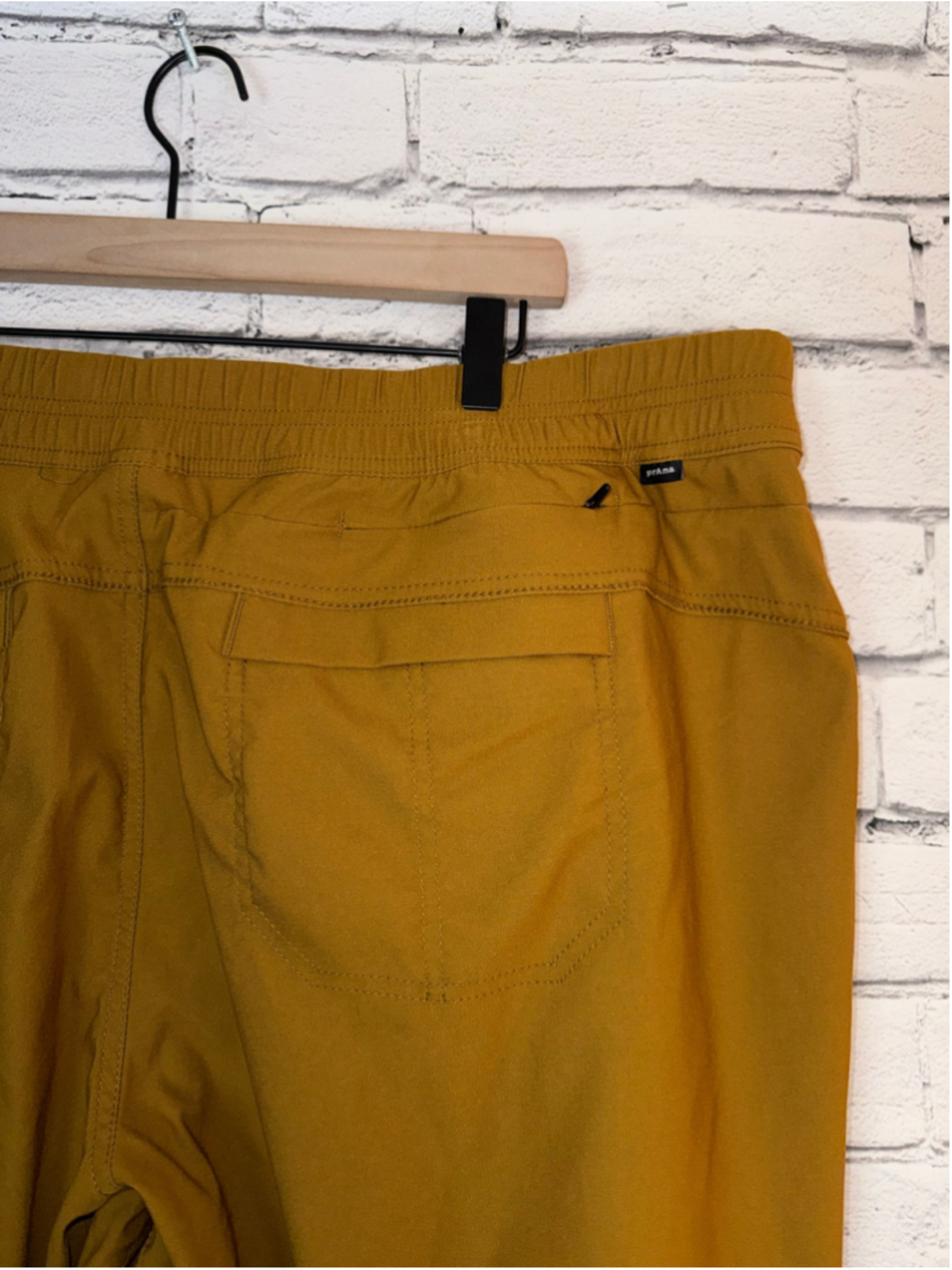 Women's Prana Joggers size 22W Mustard Yellow Athletic Pants E Waist Jogger Plus - Picture 11 of 16